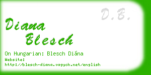 diana blesch business card